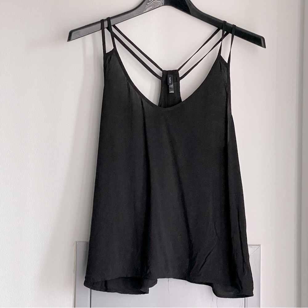 NWOT ARITZIA TATULA Black Strappy Camisole Top